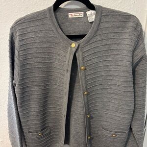 Talbots Gray Knit Sweater